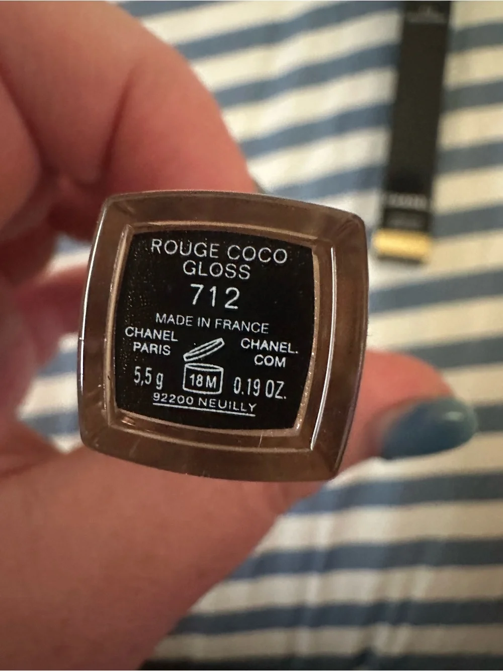CHANEL Rouge Coco Gloss 712 Melted Honey - Shimmery Gold Lip Gloss